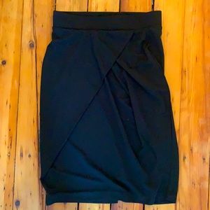 Soft black mini skirt